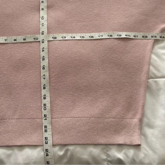 Quince Dolman Sweater Crew Cotton Cashmere Link Stitch Sugar Stone Sz M - Picture 15 of 16